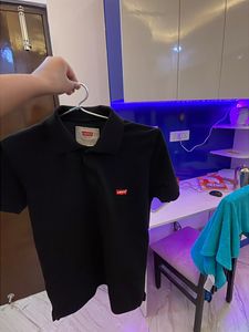 Levis black polo t-shirt.