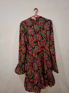 Floral Print Mini Dress