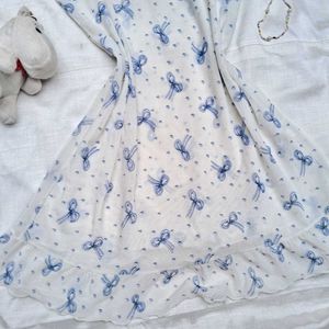 Printerest Aesthetic Cute Lace Trim Dress