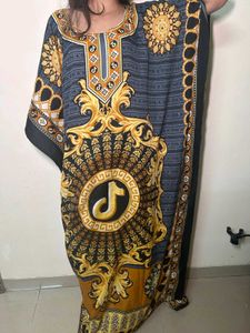 Printed Kaftan Dress