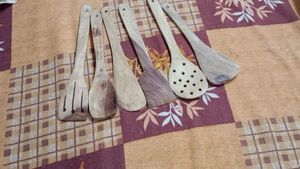 Vintage Wooden Utensil Set