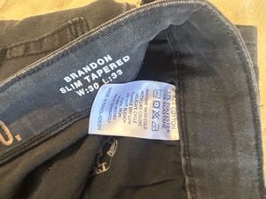 Gray Wash Denim Jeans