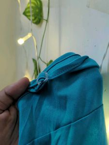Blue Spaghetti Strap Tank