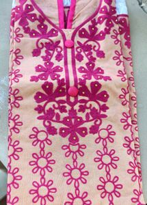 Thread Embroidery Dailywear Kurti