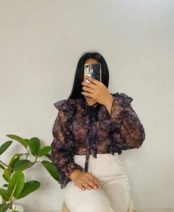 Sheer Chiffon Tops