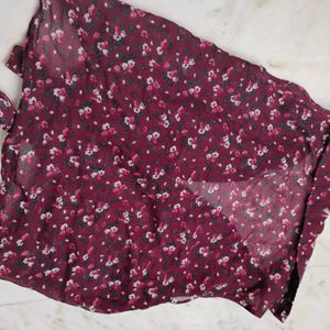 Floral Wrap Top