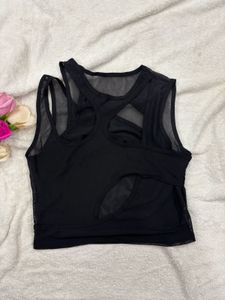 Black Cutout Top