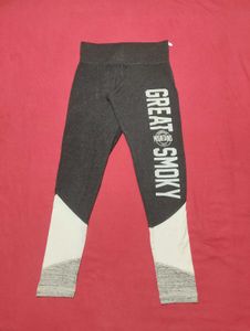 Grey Printed Leggings - Small Size