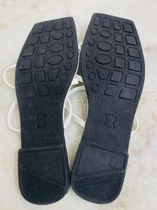 Flats Sandal White Unused IND-7