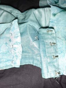 Elegant Blue Tie-Dye Saree