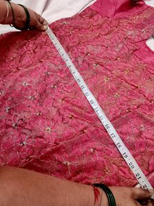 Pink Embroidered Kurta Set