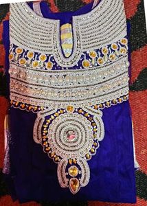 Elegant party heavy work anarkali Kurti Set