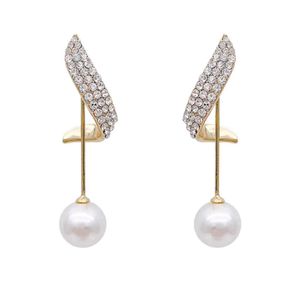 Korean long crystal Earrings