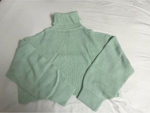 H&M Mint Green Turtleneck Sweater