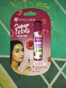 Super Food Colour Lip Balm (Berry Shde)