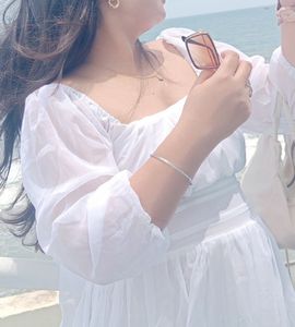 Beautiful Beach Dress: White