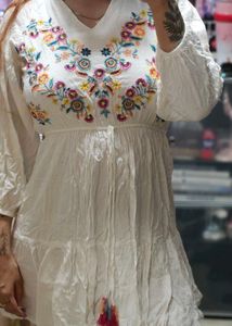 Boho Embroidered Dress