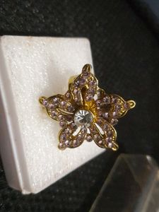 Beautiful Purple Metal Ring