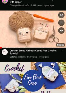 Crochet Earphone Case