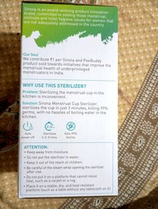 premium menstrual cup sterilizer