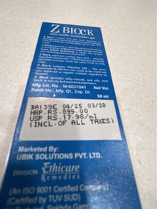 Z Block Sunscreen