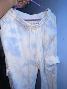 Tie-Dye Cotton Track Pant