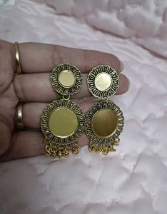 Gold Mirror Earrings