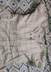 White Checkered Dress