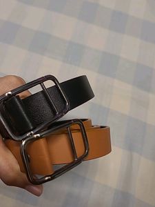 Black And Brown Women's Buckle Belt