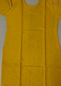 Mustard Yellow Kurti