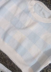 Blue Wool Top