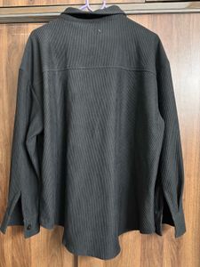 Corduroy Overshirt Jacket Shirt Black