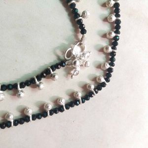 Pure Silver Ghungroo Nazariya Payal 1 Pair.