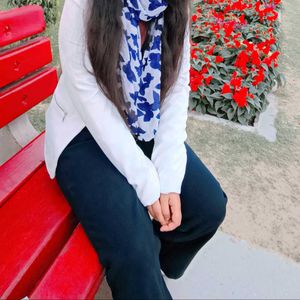 Blue &amp; Black Minimal Straight Jeans For Girls