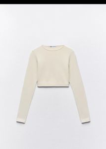 Set of 2 cropped Zara Knit Top