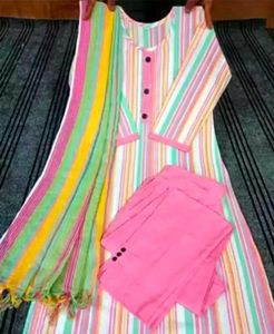 Kurti With Dupatta &amp; Bottomwear