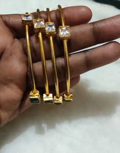 Gold Coated Bangles Women New