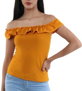 Mustard Off-Shoulder Top