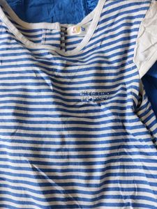 Striped Dress with Flair