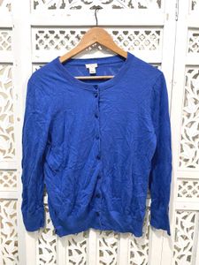 Imported Blue Cardigan Sweater A