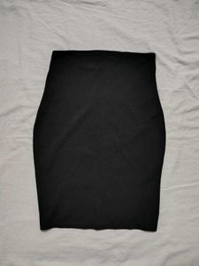 SHEIN Chic Black Mini Pencil Skirt