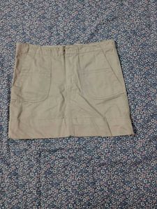 Khaki Mini Skirt