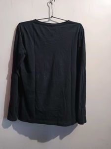 Casual Black T-shirt For Women