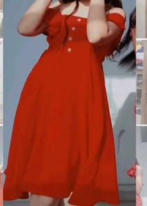 Red Ruffle Dress