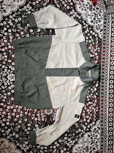 Retro Colorblock Windbreaker Jacket