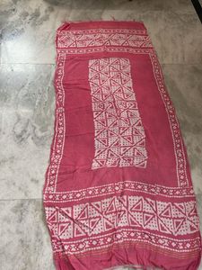 Pink Moti Handwork Batik Kurta Set