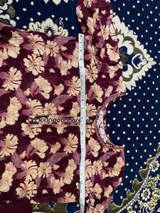 Floral Maroon Salwar Kameez