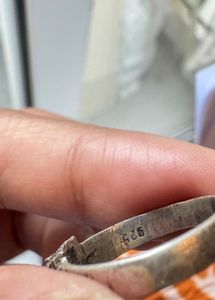 92.5 Silver Smoky Topaz Ring