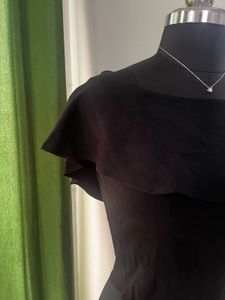 Zara Knit Black Offshoulder Top