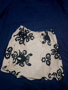 Floral Print Mini Skirt